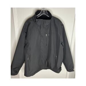 Free Country Men's Wind and Water Resistant Ski Jacket Black ~ Size XXL